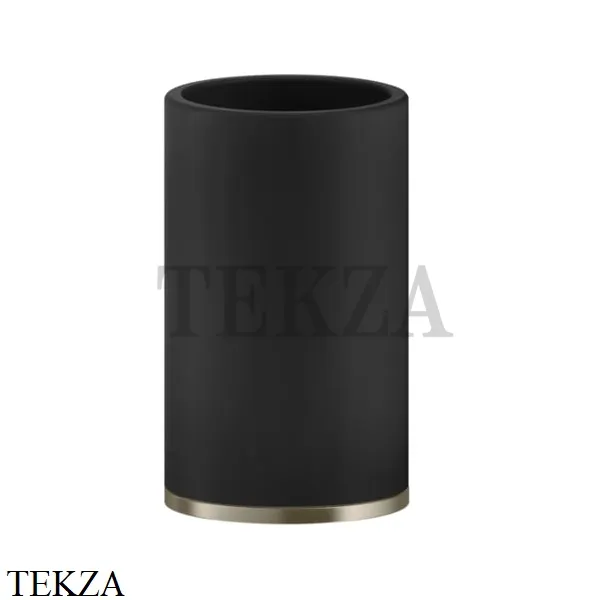 Gessi INCISO accessories Стакан настольный, композит черный 58532-149, Finox Brushed Nickel