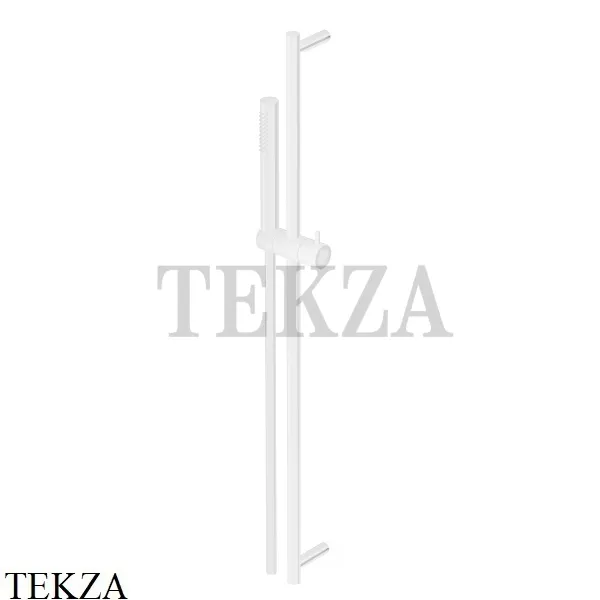 Zucchetti Душевая штанга 80 см, стержневая лейка Z95182.W1, bianco opaco goffrato