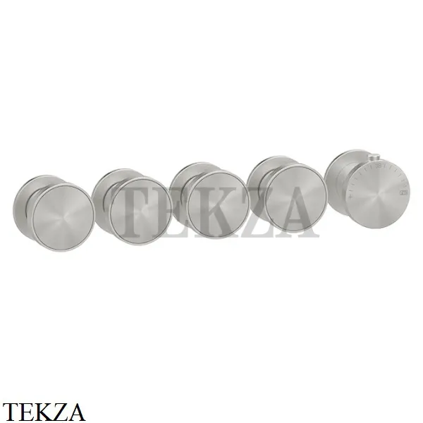 Gessi Origini NEUTRAL Термостат для душа 4 потока, внешняя часть 66338-149, Finox Brushed Nickel