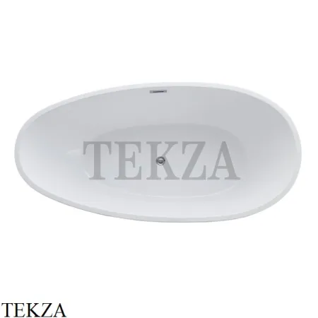 Vincea Ванна акриловая Vincea VBT-422-1800, слив-перелив в комплекте хром, цвет белый глянец