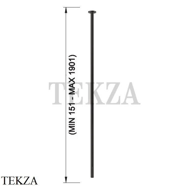 Gessi INCISO Излив для раковины потолочный под размер 15-190 см 58299-707, Black Metal brushed