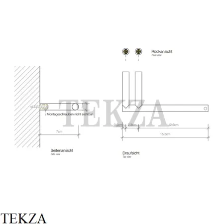 Decor Walther MIKADO MK TPH1 Держатель туалетной бумаги 0520211, латунь матовая