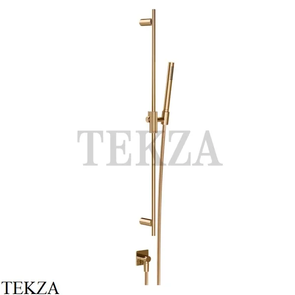 Gessi Inverso RIGATO Душевой комплект с гарнитуром и выводом 73541-735, Warm Bronze