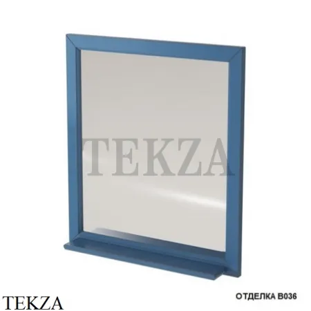 Caprigo ALBION Зеркало в раме с полкой, 10331-B036, Blue синий
