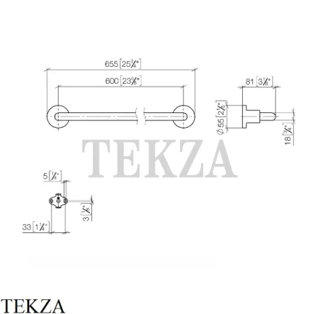 Dornbracht TARA Держатель для банного полотенца 60 см 83060892-00, хром глянец
