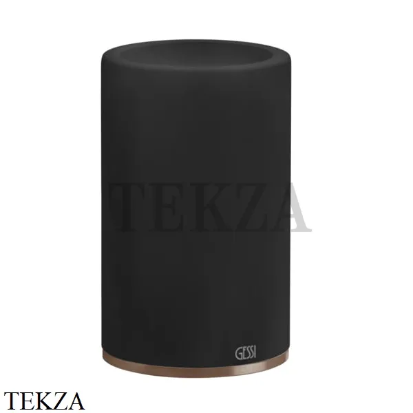Gessi 316 ACCESSORIES Стакан для зубных щеток настольный композит черный 54732-708, Copper Brushed