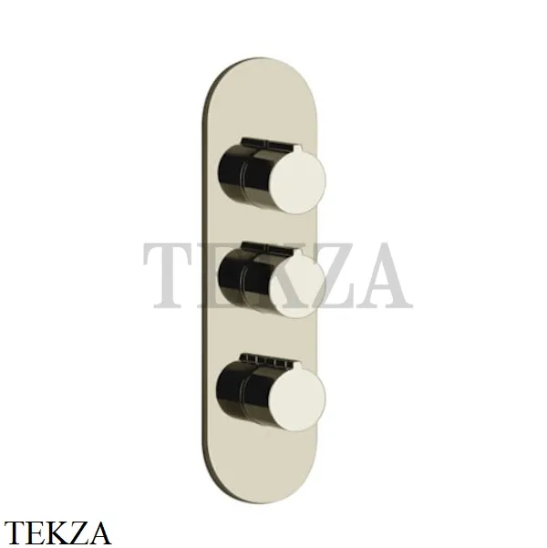 Gessi Ingranaggio-Anello Термостат для душа, 2 потока, внешняя часть 43064-720, Nickel PVD