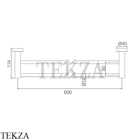 FIMA Carlo Frattini ROTOLA Держатель для полотенец двойной F6001/60ZL, Amber Bronza