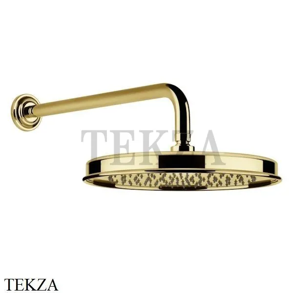 Gessi VENTI20 Верхний душ 300 с настенным креплением 65149-246, Gold PVD