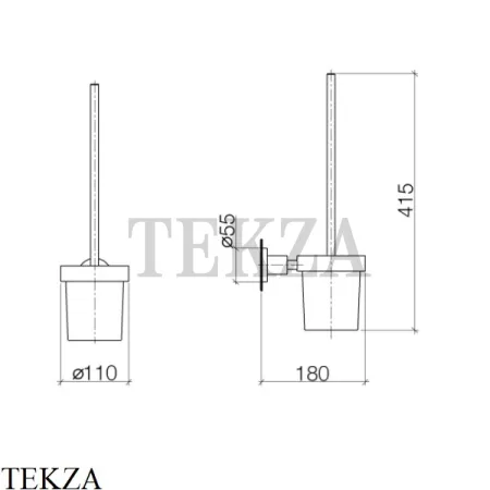 Dornbracht TARA Ершик для унитаза настенный 83900892-00, хром глянец