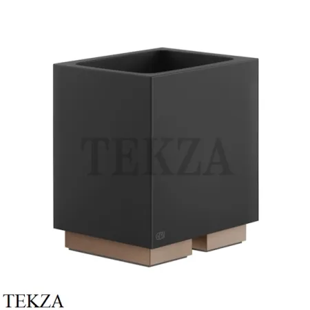 Gessi Rettangolo Стакан настольный, композит черный 20832-708, Copper Brushed