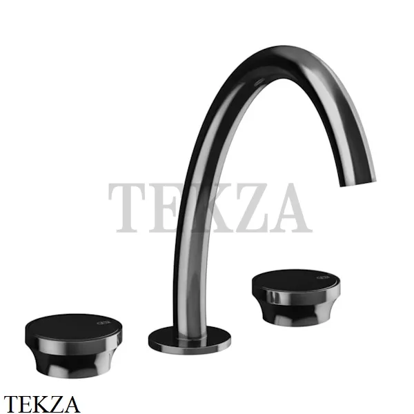 Gessi Origini MATERIC Смеситель для раковины с донным клапаном 66013-706, Black Metal PVD