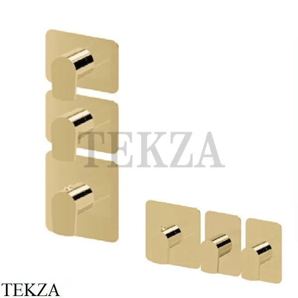 Newform HAKA Смеситель для душа, 2 потока, внешняя часть 69870E.35.099, Silky Gold