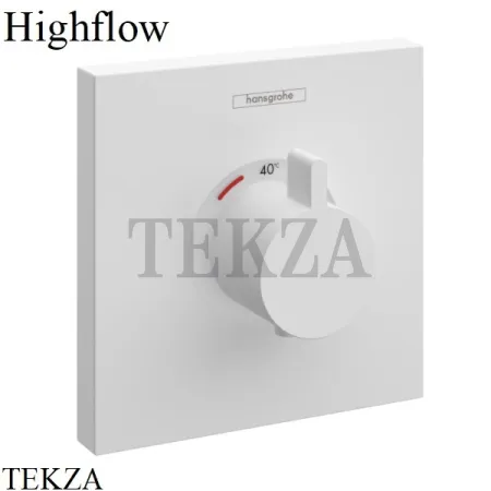 Hansgrohe ShowerSelect Highfow Термостат для душа, внешняя часть, квадрат 15760700, белый матовый