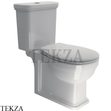 GSI Classic 70 Унитаз моноблок 871711, сиденье микролифт ”White soft-close”, белый глянец