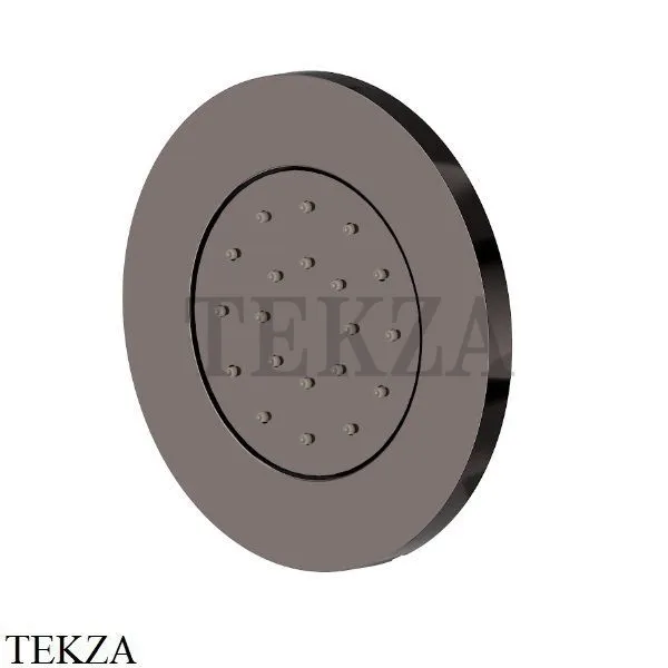 Newform Боковая форсунка круглая, встраиваемая 562E.58.063, PVD Gun metal