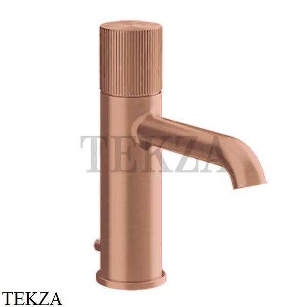 Gessi Habito RIGATO Смеситель для раковины, с донным клапаном 70501-708, Copper Brushed