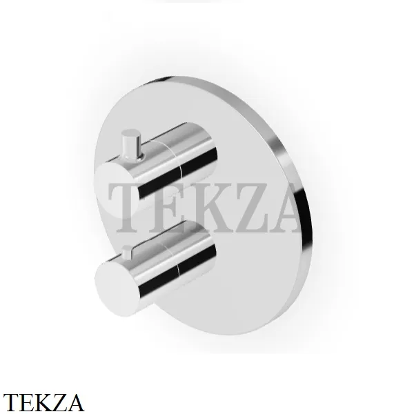 Zucchetti Pan Термостат для душа, 2 выхода, внешняя часть Z94651, хром глянец