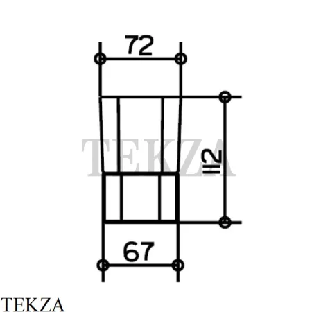 Keuco Elegance Стакан настольный для зубных щеток, хрусталь 11650019001, хром глянец