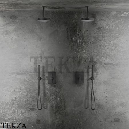 Gessi INCISO SHOWER Термостатический смеситель, 2 потока, внешняя часть 58134-149, Finox Brushed Nickel