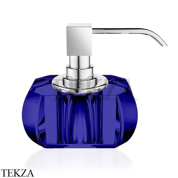 Decor Walther Kristall SSP Дозатор для мыла настольный 0924295, Capri blue-хром глянец