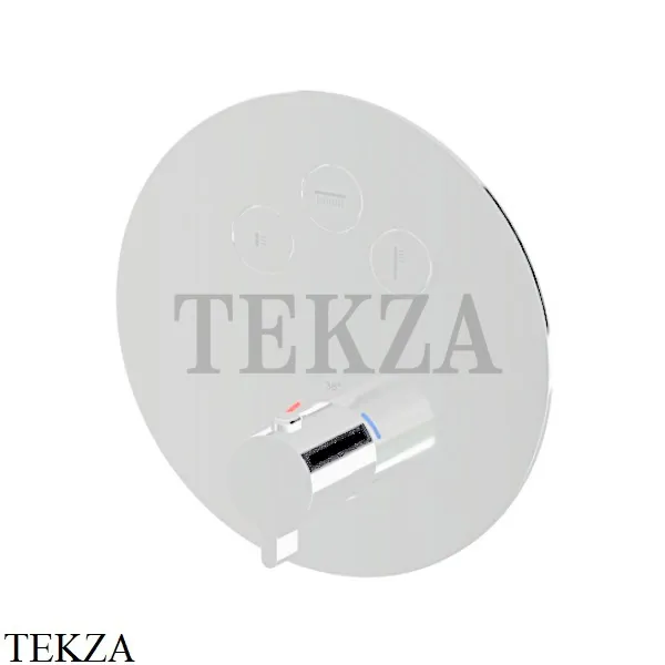 Newform XT Термостат для душа с кнопкой Select на 3 потока 70404E.01.014, белый матовый
