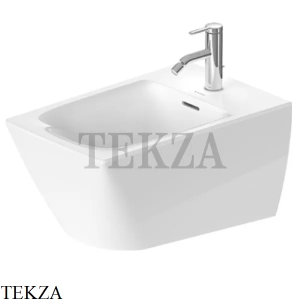 Duravit Viu Биде подвесное, 1 отверстие под смеситель 2292150000, белый глянец