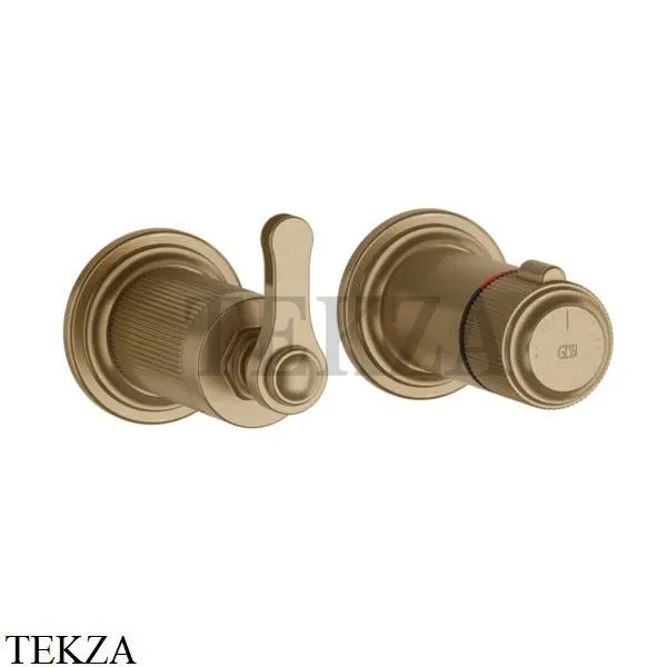 Gessi VENTI20 Термостат для душа, 1 поток, внешняя часть 65233-726, Warm Bronze Br. PVD