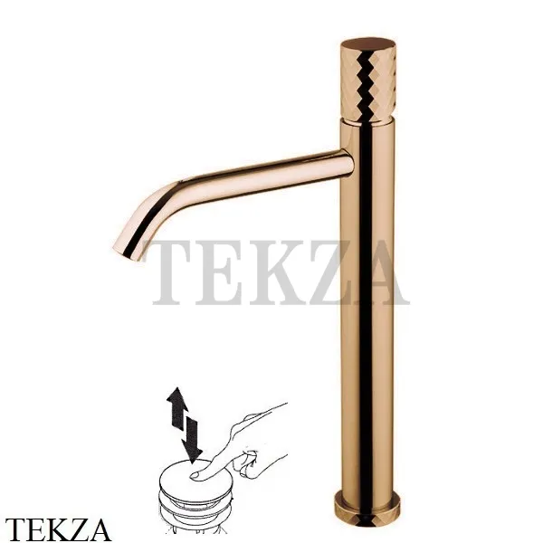 FIMA Carlo Frattini Spillo TECH X Смеситель для раковины, с донным клапаном F3031T/HXSXZL, Amber Bronza