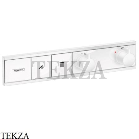 Hansgrohe RainSelect Термостатический модуль, 2 потока 15380700, внешняя часть, матовый белый