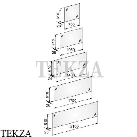 Keuco EDITION 11 Зеркало хрустальное 11195003500