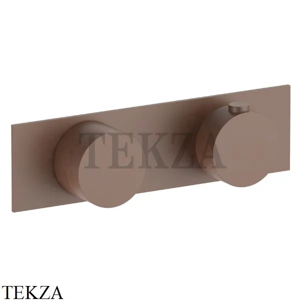 Fantini AF/21 Термостат для душа на 1 поток, внешняя часть 27P9A931B, Matt Copper