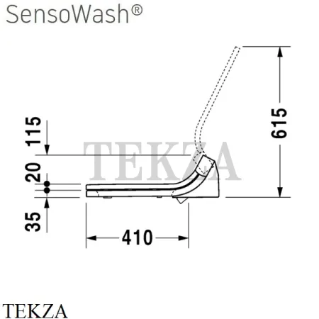 Duravit SensoWash Starck C Сиденье крышка-биде 610200002000300 для унитаза DuraStyle, белый глянец