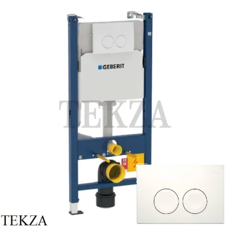 Geberit Duofix Delta UP100 Комплект инсталляция для унитаза, в капитальную стену, 458.120.11.1 белый глянец Delta21