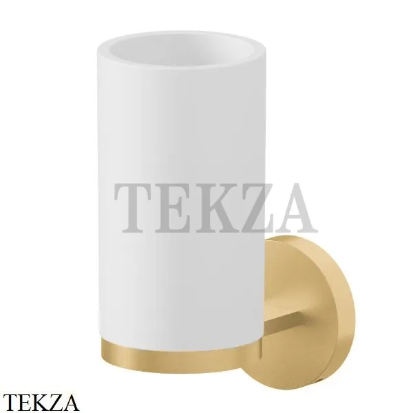 Newform X-Steel 316 Станкан настенный с держателем, композит 73205X.59.097, PVD Brushed gold