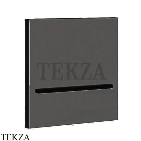Gessi CASCATA Каскадный излив настенный плоский 20295-707, Black Metal Brushed