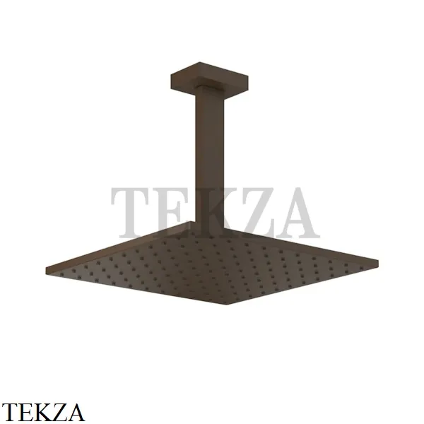 Gessi Rettangolo shower Верхний душ с потолочным кронштейном 15186-845, Dark Bronze