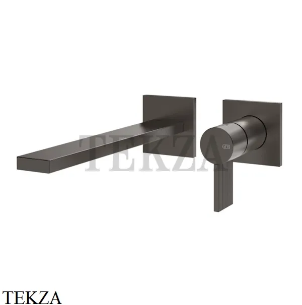 Gessi Inverso RIGATO Смеситель для раковины, внешняя часть 73588-707, Black Metal Br.