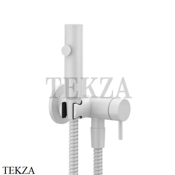 Gessi Гигиенический душ со смесителем, выводом воды и держателем 45131-279, Matte White