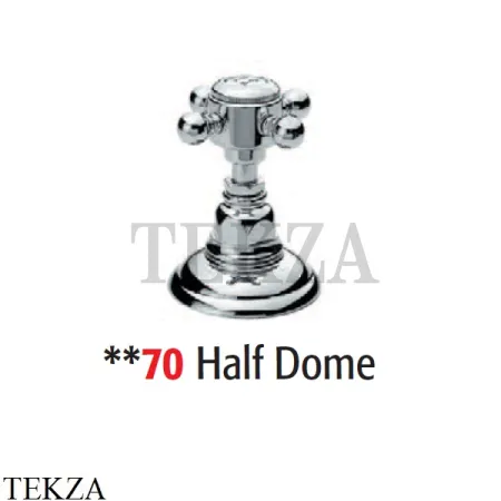 Nicolazzi HALF DOME Вентиль запорный 1412CR70, хром глянец