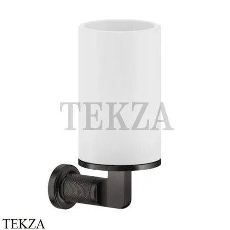 Gessi INCISO accessories Стакан настенный для зубных щеток, белый 58507-707, Black Metal Brushed