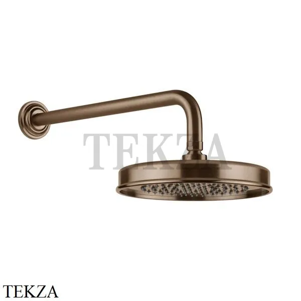 Gessi VENTI20 Верхний душ 200 с настенным креплением 65148-708, Copper Brushed