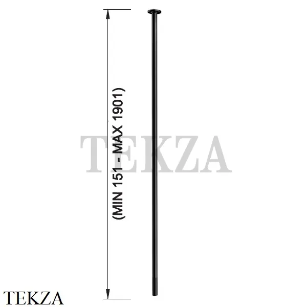 Gessi INCISO Излив для раковины потолочный под размер 15-190 см 58299-706, Black Metal PVD