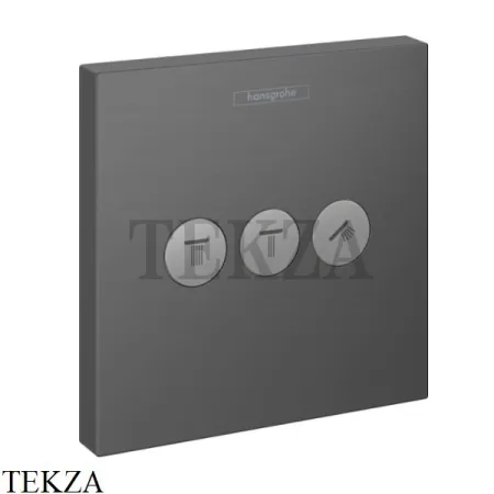 Hansgrohe ShowerSelect Запорно-переключающее устройство, внешняя часть 15764340, черный хром brushed