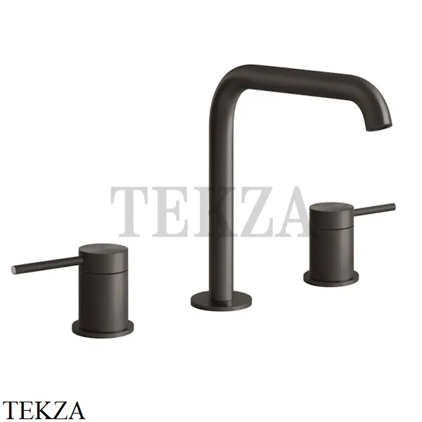 Gessi 316 FLESSA Смеситель для раковины, без гарнитура 54012-707, Black Metal Brushed