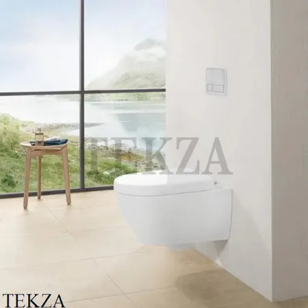 Villeroy & Boch SUBWAY 2.0 Унитаз подвесной без ободка, ViFresh 5614A1R1, сиденье микролифт, белый глянец, ceramicplus