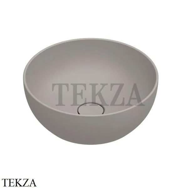 Catalano Green Раковина круглая накладная, без перелива 0423400032, Tortora Satinato