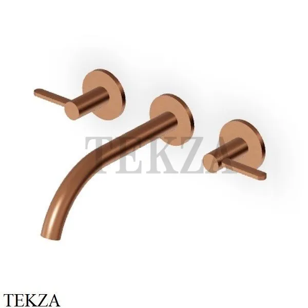 Zucchetti Isy22 Смеситель для раковины 208, внешняя часть ZIS3641.P91, brushed copper PVD