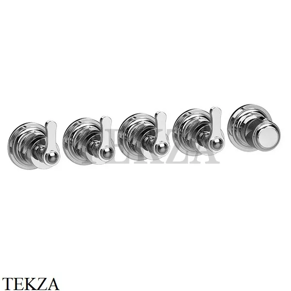 Gessi VENTI20 Термостат для душа, 4 потока, внешняя часть 65338-031, хром глянец
