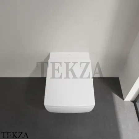 Villeroy & Boch Memento 2.0 Унитаз подвесной, без ободка 4633R0R1, сиденье микролифт, белый глянец, CeramicPlus